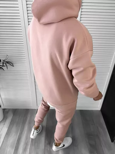 Trening barbati slim fit roz Pantaloni + Hanorac K173 Z14